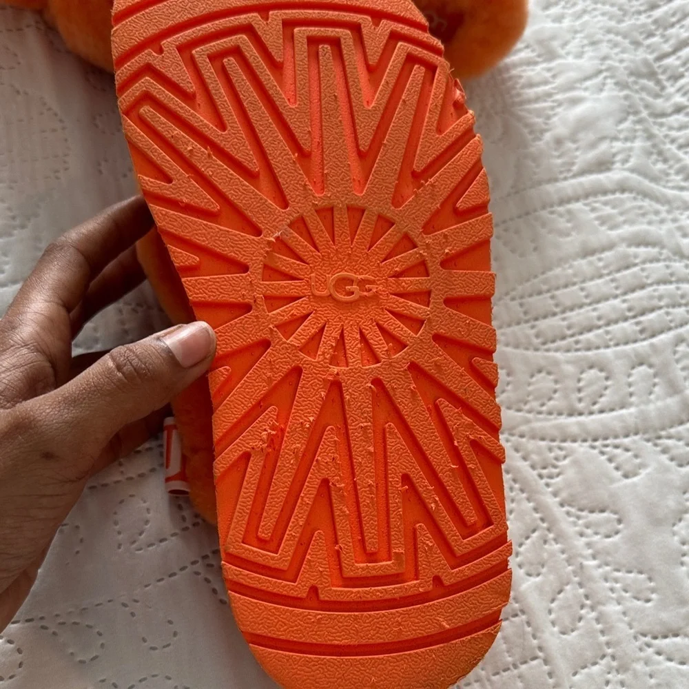 UGG Disco Wildflower Orange Knot Slide Slipper Shoes US 7 - Picture 6 of 9